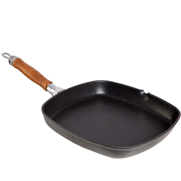 Grill liso de fundición con mango desmontable - 7