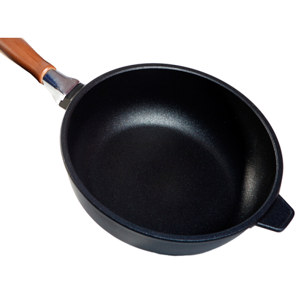 Sartén honda 32cm de fundición con mango desmontable - 1