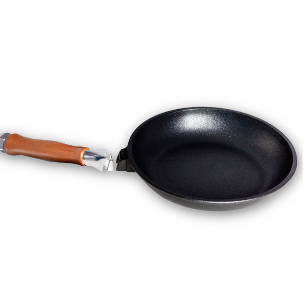 Sartén plana 32cm de fundición con mango desmontable - 9